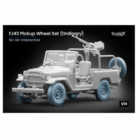 Ensemble de roues imprimées en 3D FJ43 1/35 de ScaleX