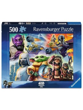 Puzzle de 500 pièces The Mandalorian et Grogu de Ravensburger