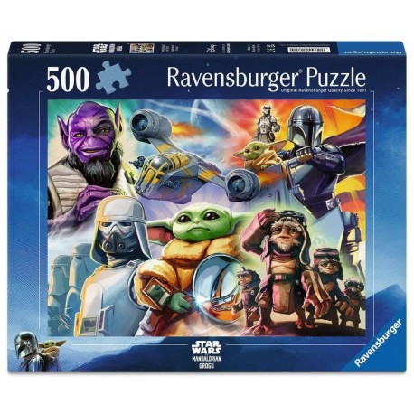 Puzzle de The Mandalorian y Grogu de 500 piezas de Ravensburger
