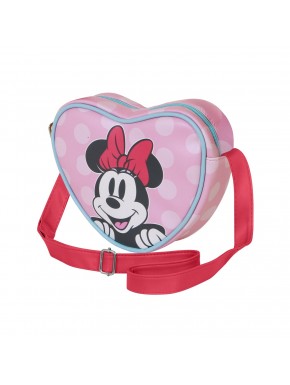 Sac en forme de cœur Minnie Mouse rose