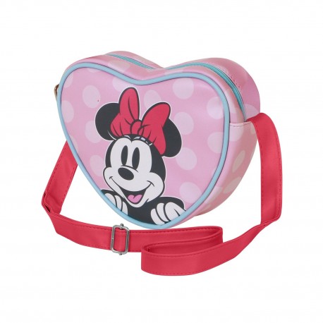 Sac en forme de cœur Minnie Mouse rose