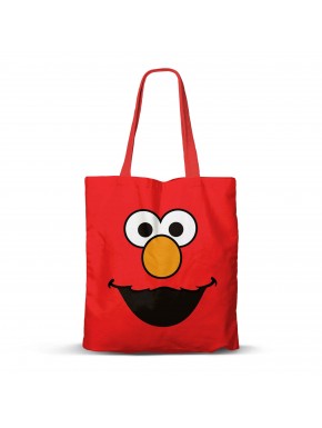 Sac rouge avec le visage d'Elmo de Rue Sésame