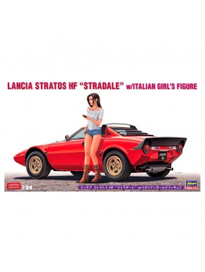 Maquete Lancia Stratos HF Stradale 1/24 com figura