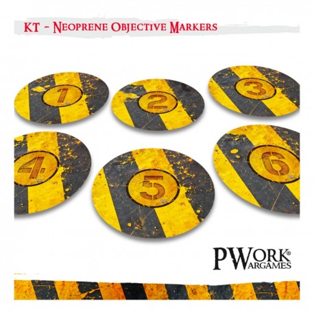 Marqueurs d'objectifs néoprène pour Warhammer 40K Kill Team