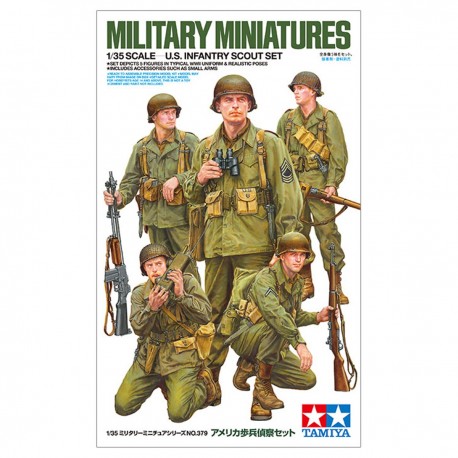 Figuras de infantaria dos EUA em escala 1/35 da Tamiya