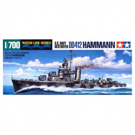 Maquete 1/700 do Destroyer USS Hammann por Tamiya