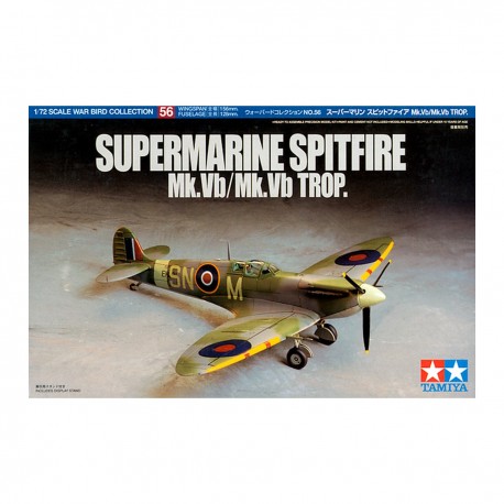 Kit modelo plástico Spitfire Mk.Vb Tamiya 1/72 armado