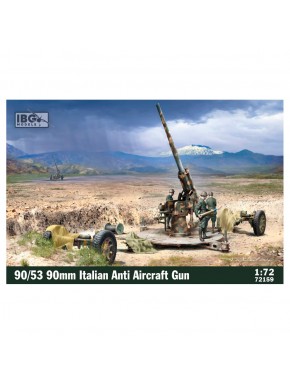 Modèle à l'échelle de canon antiaérien italien 90/53 90mm