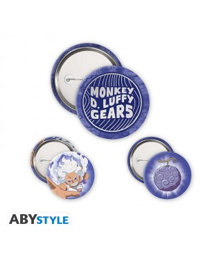 Conjunto de chapas de Luffy Gear 5th de One Piece