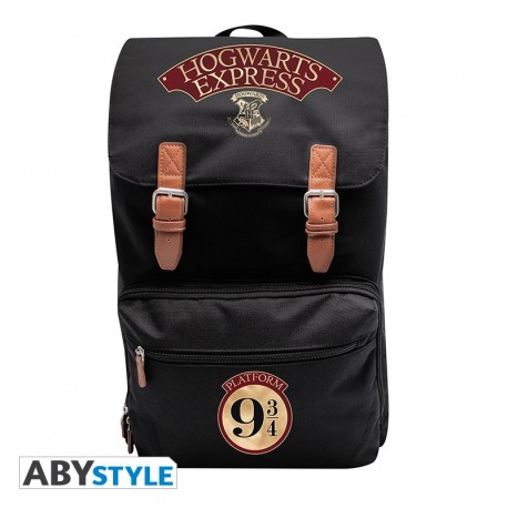 Sac à dos noir XXL Hogwarts Express avec logos emblématiques