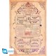 Affiche maxi de Harry Potter avec liste scolaire de Poudlard