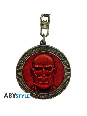 Porte-clés médaillon Titan Colossal d'Attack on Titan