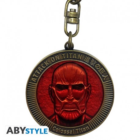Porte-clés médaillon Titan Colossal d'Attack on Titan