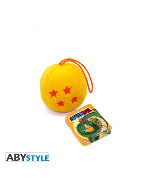 Porte-clés peluche Boule de Dragon avec étoiles rouges