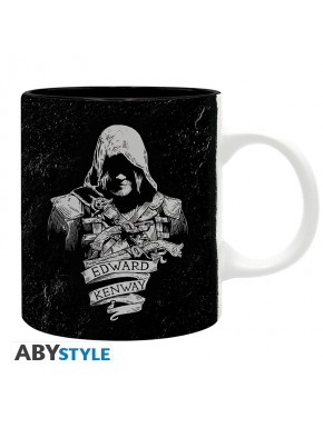Caneca preta Assassin's Creed com Edward Kenway