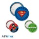 Insígnias de Superman e Kryptonita de DC Comics