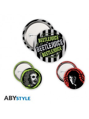 Badges Beetlejuice, designs emblématiques