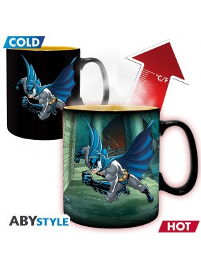 Taza de Batman y Joker cambiando con calor