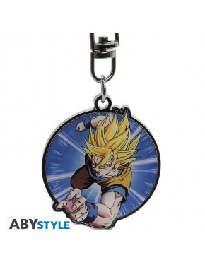 Porte-clés métallique Goku Super Saiyan Dragon Ball Z