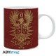 Mug marron Les Animaux Fantastiques avec design Phénix doré