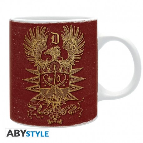 Mug marron Les Animaux Fantastiques avec design Phénix doré