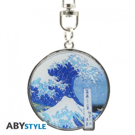 Chaveiro de metal Hokusai Grande Onda
