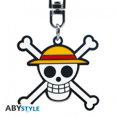 Porte-clés métal One Piece Crâne de Luffy