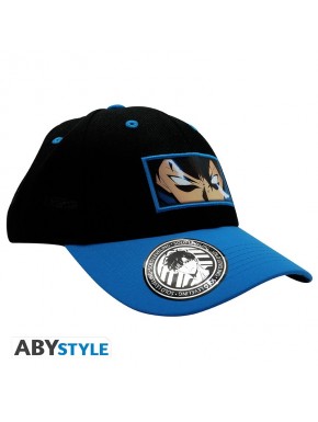 Casquette Solo Leveling bleu et noir avec design de Jinwoo