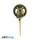 Pin Main du Roi 3D en couleur bronze vieilli