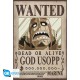 Poster One Piece Usopp Wanted style chibi