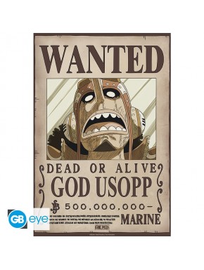 Poster One Piece Usopp Wanted style chibi