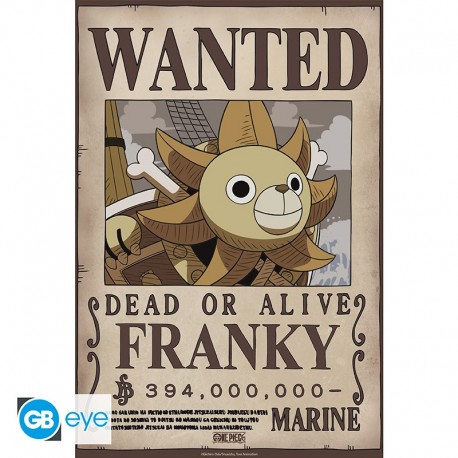Poster One Piece style chibi de Franky Wano