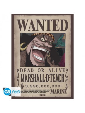 Poster de One Piece Blackbeard Wano style chibi
