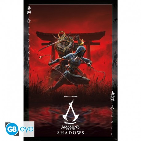 Poster maxi Assassin's Creed Shadows com arte chave