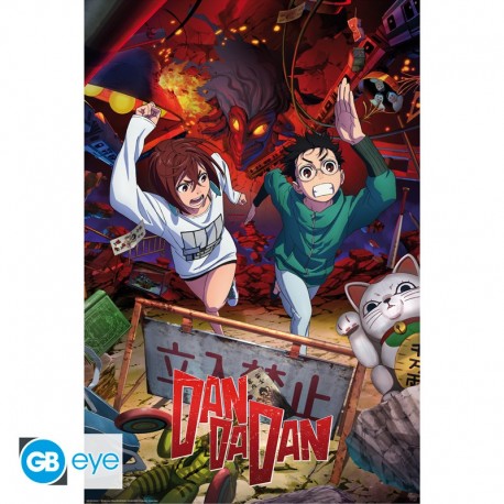 Poster de Dan da dan avec Momo et Okarun, 91.5x61 cm