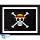 Affiche encadrée One Piece avec crâne et chapeau de paille