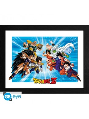 Tableau encadré Dragon Ball Z scène iconique 30x40 cm