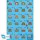 Poster one piece maxi itinéraire log bleu