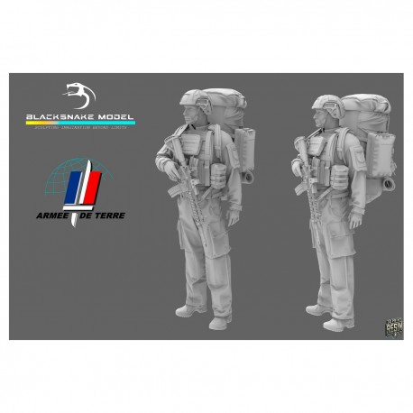 Figurines 1/35 de soldats français par Black Snake
