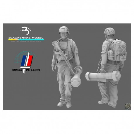 Figurine Soldat Français 1/35 avec Lanceur Eryx