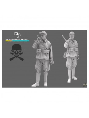 Figura em resina de soldado Waffen WWII 1/35