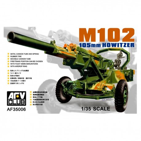 Modelo M102 Howitzer 105 mm escala 1/35 de AFV Club