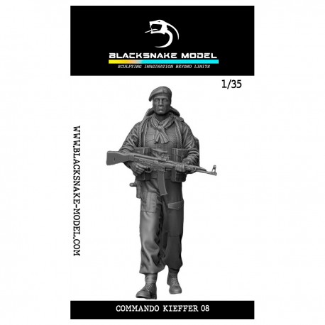 Figura de soldado Comando Kieffer 1/35 em pé