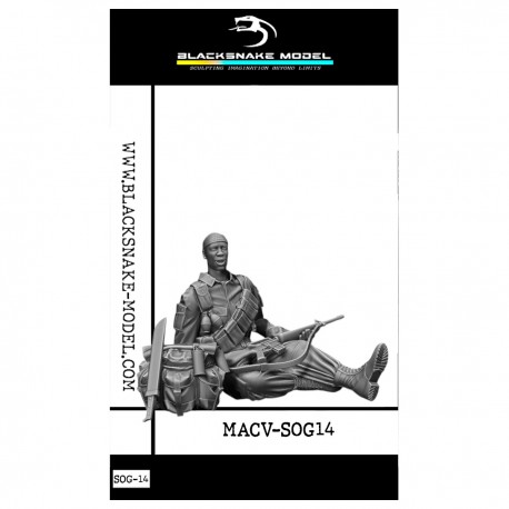 Figura detalhada MACV-SOG 1/35 com equipamento e arma