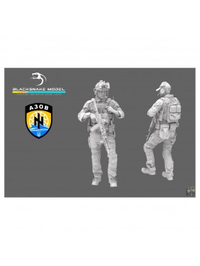 Figura escala 1/35 soldado forças especiais ucranianas