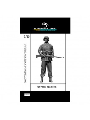 Figura em escala 1/35 soldado Waffen Black Snake