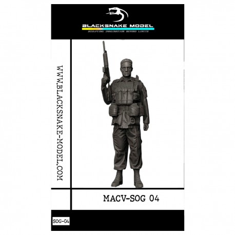 Figura em escala 1/35 de soldado MACV-SOG no Vietnã