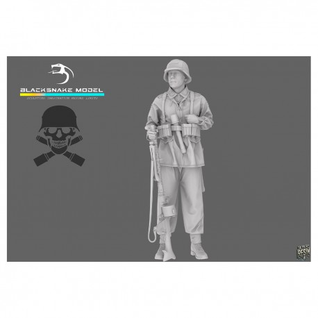 Figura soldado Waffen alemão 1/35 por Black Snake