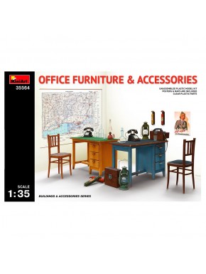 Ensemble de mobilier bureau 1/35 MiniArt