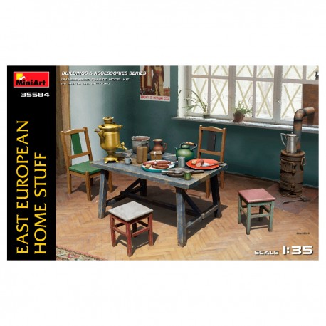 Maquette MiniArt Home Stuff Europe de l'Est, échelle 1/35